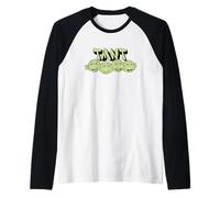 Teenage Mutant Ninja Turtles TMNT Green Faces Lineup Maglia con Maniche Raglan