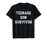 Teenage Son Survivor Divertente Genitori Humor Maglietta