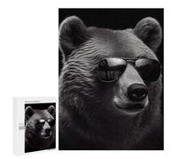 Teenagers 500 puzzle a forma di orso bianco e nero, per adulti, giocattolo antistress, sfida difficile, ottimo regalo per i giochi, 500 pezzi