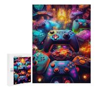 Teenagers 500 puzzle vibrante controller da gioco -27 puzzle per adulti divertenti giochi perfetti regali di decorazione per amici e familiari 500 pezzi
