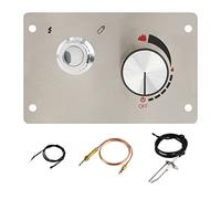 TEENGSE Kit di accensione a scintilla bruciatore a gas per interni ed esterni Valvola di sicurezza per guasti alla fiamma, kit di controllo del gas Pulsante di accensione Aggiornamento valvola di