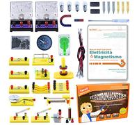 Teenii Kit Scientifico Elettricità e Magnetismo per Bambini, Esperimenti di Fisica STEM con Circuiti Elettrici, Gioco Educativo di Scienze, Kit Esperimenti Bambini 8+ Anni, 50 Pezzi