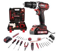 TEENO Avvitatore a batteria 21V Per Batteria Makita 21V 2 Batterie 2.0Ah,45 Nm Trapano Avvitatore Batteria, 25+1 Impostazione Coppia,LED,2 Velocità Cacciavite Elettrico,46 Accessori e Valigetta