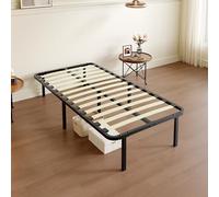 TEENO Letto a Doghe Singolo 80x190 - Struttura 1×13 in Legno Pioppo con 7 Piedi e Tubo Centrale, Ortopedico, Montaggio Rapido (80x190x35)