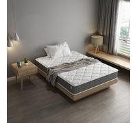 TEENO Materasso 120x190x25 cm, Doppia Faccia, materasso singolo ergonomico a 7 zone di media rigidità 120 x 190, Sollievo Pressione e Traspirante, Ipoallergenico e Antiacaro