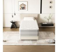 TEENO Materasso 80x190 cm, Kit 2 Pezzi, Materasso 16 cm, supporto per schiena, Riversibile, 7 zone, Ortopedico e Ergonomico, Materasso Memory 80x190，Set Materassi Modulari 2 in 1