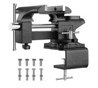 TEENO Morsa da Banco 6 inch 150mm 7.6kg，con larghezza della mascella 150 mm，Heavy Duty 270 ° Base Girevole,materiale in acciaio fuso, potenza di serraggio 1000 kg, è rimovibile e a doppio uso