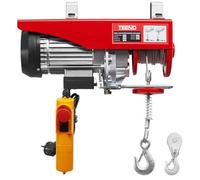 TEENO Paranco Elettrico portata max da 300/600KG, Paranco Argano Elettrico con teleconmando 220V，1200 W, Altezza di cavo Sollevamento 12 m，Motore Rame Puro