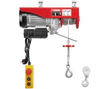 TEENO Paranco Elettrico portata max da 500/1000KG, Paranco Argano Elettrico con teleconmando 220V,1800 W, Altezza di cavo Sollevamento 20 m,Motore Rame Puro