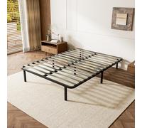 TEENO Rete una piazza e mezza 140x200 cm - Altezza 35 cm - Supporto centrale regolabile - Rete a doghe letto matrimoniale per adulti - 2x14 doghe - 7 piedini inclusi - Letto 140 x 200 con rete