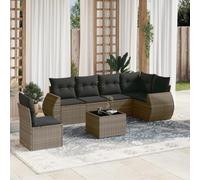 Teenpull 1. Set versatile da 7 pezzi e spazio Questo set di mobili da giardino comprende 1 tavolo, 2 divani con braccioli, 1 divano ad angolo e 3 divani centrali, tutti con pratico spazio e sacchetto