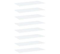 Teenpull 8 tavole per libreria, colore bianco, 80 x 50 x 1,5 cm, in legno per spazio aggiuntivo, montaggio a parete, versatile