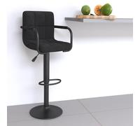 Teenpull Adjustable Swivel Bar Stools, set di 2 sedie in velluto moderno per cucina Islanda, colore nero