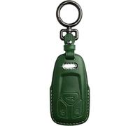 Teenpull Audi - Custodia per chiave per Audi A4 B9 A6 A5 Q7 Q5 TT TTS S4 S5 RS4 RS5, in pelle, accessorio per auto per amanti dell'automobile (verde)