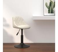 Teenpull Cream Velvet Bar Stools, Adjustable Swivel Counter Height Chairs for Kitchen Island Dining Room