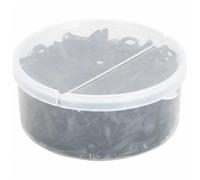 Teenpull Fasce intrecciate per cavalli in silicone nero, 500 pezzi, resistenti e flessibili, ideali per la cura della criniera, accessori per equitazione, pony e acconciature per cavalli, pratica