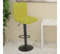 Teenpull Green Fabric Swivel Bar Stools, Adjustable Height Counter Chairs, Modern Kitchen Island Dining Seating