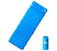 Teenpull Materassino autogonfiante con cuscino, blu, 190 x 68 x 10 cm, nylon 40D con rivestimento in TPU, leggero, per escursionismo, trekking, campeggio, attività all'aperto, viaggi, picnic, festival