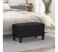 Teenpull Panca nera 70 x 35 x 41 cm, in ecopelle imbottita, comoda seduta per corridoio, soggiorno, camera da letto, mobili da interni robusti, facile da pulire