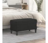Teenpull Panca nera 70 x 35 x 41 cm, rivestimento in tessuto per sedersi comodamente in soggiorno, corridoio o camera da letto