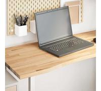 Teenpull Piano da scrivania non trattato, 120 x 50 x 2,5 cm, in legno massello di rovere, robusto piano di lavoro per computer scrivania, durevole per scrivere e lavorare in ufficio