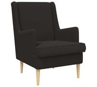 Teenpull Poltrona nera in tessuto di pecora con telaio in metallo e gambe in gomma, 62 x 79 x 90 cm, moderna poltrona lounge con morbida imbottitura e cuscino rimovibile, ideale per soggiorno, camera