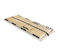 Teenpull Rete a doghe 90 x 200 cm, 28 doghe molle, 7 zone, resistenza regolabile, telaio in legno di faggio, doghe in legno di betulla, tappi in gomma SBS, base robusta per telai letto, materassi