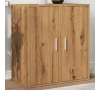 Teenpull Set di 2 scarpiere in legno di quercia Artisan, 32 x 35 x 70 cm, ideale per ingresso, con ampio spazio di archiviazione, armadio per scarpe