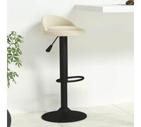 Teenpull Set di 2 sedie per bar Height Chairs, Swivel Kitchen Island Stools with Back, Adjustable Velvet Barstols for Dining Room