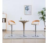 Teenpull Set di accessori per barra girevole, moderni, regolabili, in finta pelle e bentwood Counter Height Chairs for Kitchen Island Dining