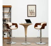 Teenpull Set di accessori per barre girevoli, moderni, regolabili, in finta pelle e bentwood Counter Height Chairs for Kitchen Island Dining Room