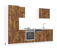 Teenpull Set di mobili da cucina Porto in legno di incenso, mobili da cucina modulari per ottimizzare lo spazio e l'organizzazione, robusto armadietto a buffet