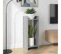 Teenpull Supporto per piante 2 pcs Sonoma grigia in legno ingegnerizzato 30 x 30 x 80 cm con struttura a telaio aperto salvaspazio per vaso e giardino interno
