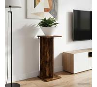Teenpull Supporto per piante in legno ingegnerizzato quercia affumicata 25x25,5x60,5 cm 2 pezzi con sostegno per piante rampicanti orto giardino balcone crescita verticale