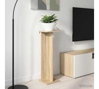 Teenpull Supporto per piante in legno Rovere Sonoma 25 x 25,5 x 80,5 cm con design moderno, resistente all'umidità, ideale per soggiorno interno e crescita verticale di piante rampicanti