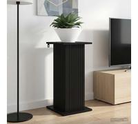 Teenpull Supporto per Piante Nero in Legno ingegnerizzato 30,5 x 30 x 60,5 cm 2 Pezzi Resistente all'umidità per Interno, Sostegno Stabile per Fiori, rampicanti, orto e Giardino