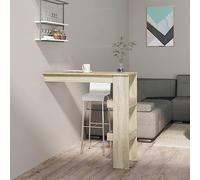 Teenpull Tavolino da parete in rovere Sonoma, moderno, 102 x 45 x 103,5 cm, in legno, ideale per piccole cucine e sala da pranzo