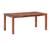 Teenpull Tavolo da pranzo 180 x 90 x 76 cm, legno massello marrone miele, robusto tavolo da cucina per sala da pranzo, tavolo in legno durevole per cene di famiglia
