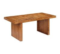 Teenpull Tavolo da pranzo in legno massiccio di acacia, 180 x 90 x 75 cm, colore miele, fatto a mano, durevole tavolo da cucina per sala da pranzo, elegante mobile