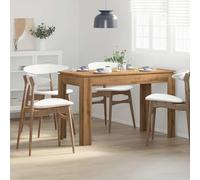 Teenpull Tavolo da pranzo in rovere Artisan, 120 x 60 x 76 cm, robusto materiale in legno, ideale per cucina, sala da pranzo, ristorante, tavolo da bistrot
