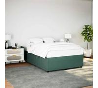 Teenpull Telaio letto in velluto verde scuro, 140 x 190 cm, senza materasso, imbottito con rete a doghe per un supporto ottimale, mobile stabile per camera da letto