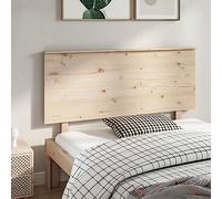 Teenpull Testiera letto 144 x 6 x 82,5 cm, legno massello di pino non trattato, design rustico, per letti full size, testiera durevole per camera da letto e camera degli ospiti