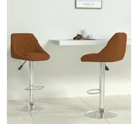 Teenpull Velvet Bar Stools Set di 2 sedie girevoli regolabili con schienali per la cucina Island Dining Room
