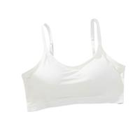 Teens Girls Training Bra Comfort Bralette Cotton Padded Sports Bra for Big Girls Biancheria intima assorbente per ragazze, bianco, 14-16 Jahre