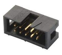 Teensy TE Connectivity AMP-Latch - Ciabatta dritta per circuiti stampati a 10 poli/2 file, griglia 2,54 mm, attacco a saldatura, 1 A x 50 pezzi