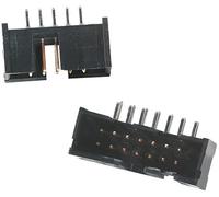 Teensy TE Connectivity AMP-Latch - Ciabatta dritta per circuiti stampati a 50 poli/2 file, griglia 2,54 mm, collegamento a saldatura, 1 x 1 pezzo