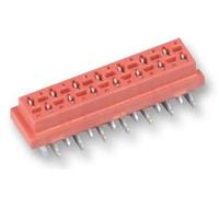 Teensy TE Connectivity Micro-Match - Presa per circuiti stampati dritta, 20 poli/2 file, griglia 2,54 mm x 5 pezzi