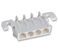 Teensy TE Connectivity Universal Mate-N-LOK - Ciabatta pin maschio 90°, 4 poli, griglia 6,35 mm, attacco saldatore, 19 A x 1 pezzo