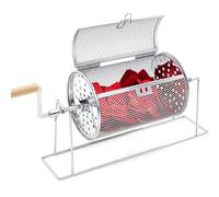 Teenyyou 18 x 12 cm piccolo tamburo della lotteria aggiornato Ticket Spinner argento manico staccabile può contenere 600 biglietti Lotteria Wheel Spinner con supporto gabbia tamburo per giochi eventi