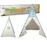 Teepee per bambini con motivo nuvolette, tenda impermeabile per la cameretta e il giardino